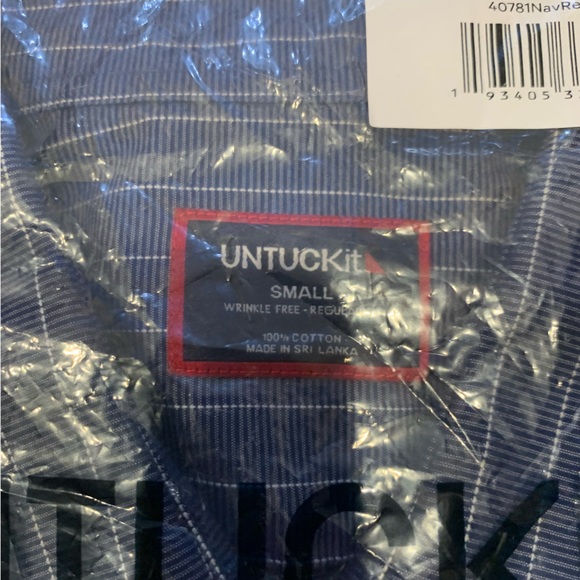UNTUCKIT SHIRT SIZE SMALL TRADITIONAL FIT NWT - Picture 2 of 2